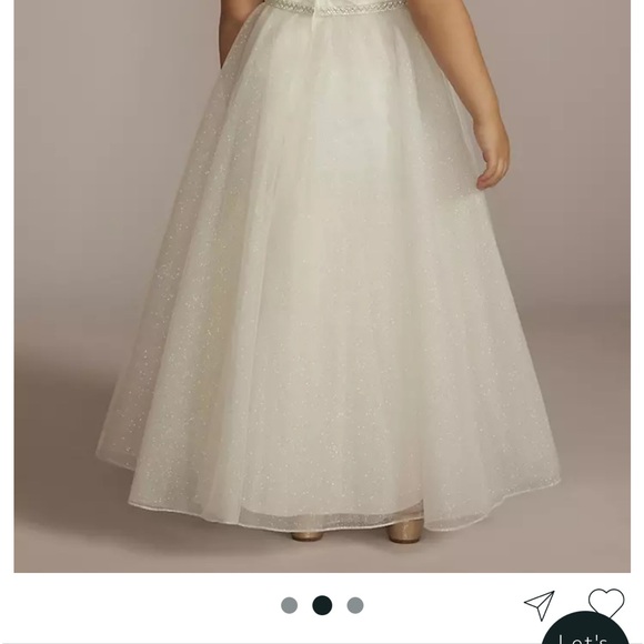 Like new Sparkle Organza Flower Girl Dress - Picture 14 of 15
